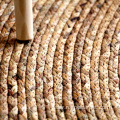 Natural braided round rugs for dinning room